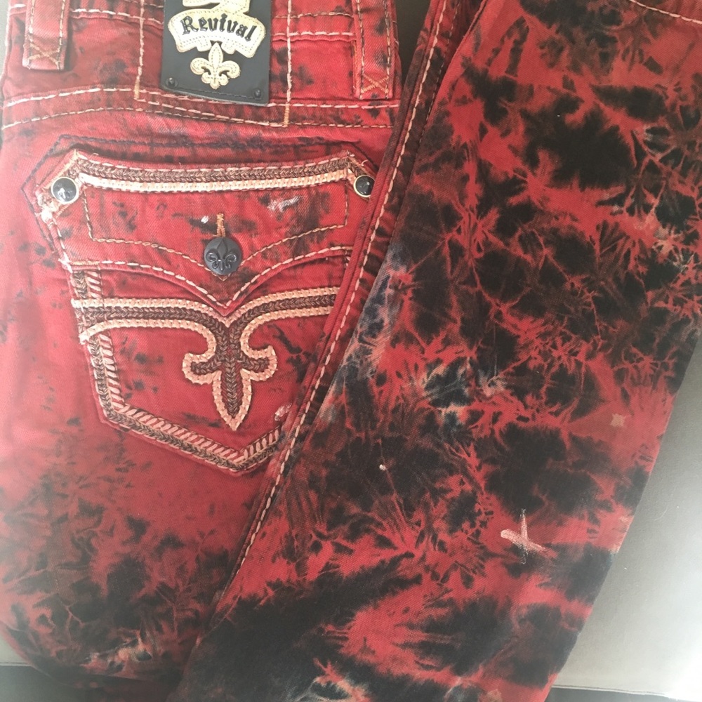 Men’s Alt Straight Rock Revival Jeans